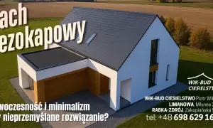 Nowoczesny dom z dachem bezokapowym, idealny dla ceniących minimalizm. WIK-BUD CIESIELSTWO.