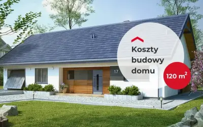 Nowoczesny dom 120 m² z drewnianą elewacją. Sprawdź, ile realnie kosztuje budowa domu.