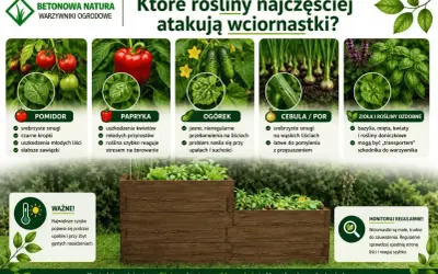 Wciornastki atakują pomidory, paprykę, ogórki, cebulę i zioła. Sprawdzaj liście, by zapobiec szkodnikom.