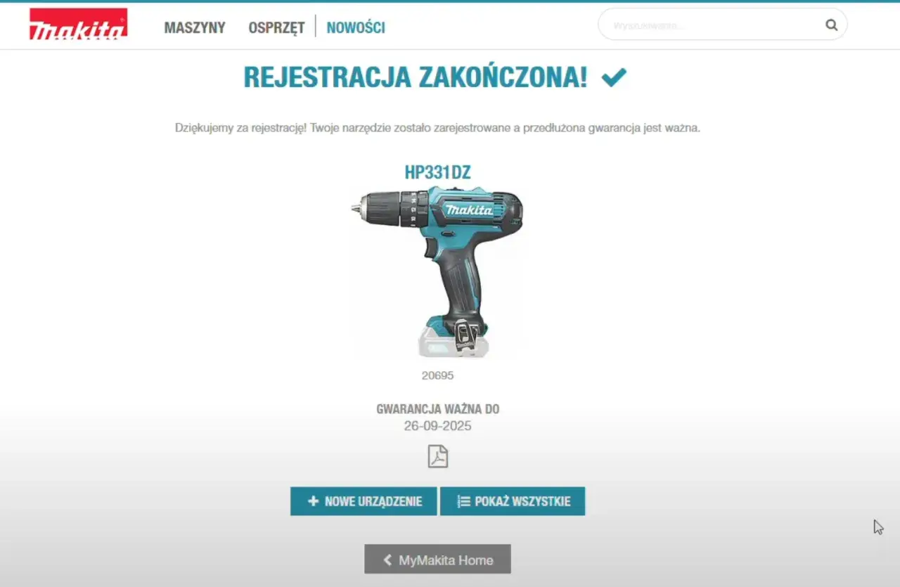 Jak przedłużyć gwarancję Makita i uniknąć utraty ochrony sprzętu