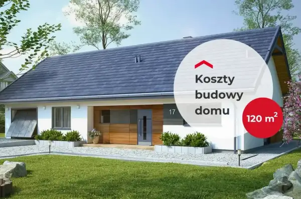 Nowoczesny dom 120 m² z drewnianą elewacją. Sprawdź, ile realnie kosztuje budowa domu.